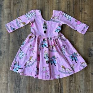 Eleanor Rose Girls Pink Nutcracker Twirl Christmas Dress Ballerina Size 18M